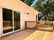 Inviting wooden deck with sliding glass door access, perfect for outdoor entertaining and relaxation at 2051 Highwood Rd, Rock Hill, SC 29732