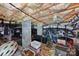 An unfinished crawlspace with exposed insulation, ductwork, and a concrete foundation at 2074 Brandt Rd, York, SC 29745