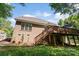 The exterior of the home shows a raised wooden deck and stairs leading to the backyard at 2074 Brandt Rd, York, SC 29745