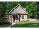 View of house with stone and shingles; covered entry at 3408 Sandalwood Ln, Waxhaw, NC 28173