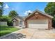 Lovely single-story home boasting a brick-accented facade and a two-car garage at 4507 Mackinac St, Charlotte, NC 28269