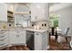 Modern kitchen boasts white cabinets, stainless steel appliances, and granite countertops at 4507 Mackinac St, Charlotte, NC 28269