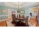 Formal dining room featuring hardwood floors, decorative rug and traditional furnishings at 6309 Chamar Cir, Kannapolis, NC 28081