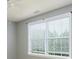 Bedroom window with white blinds offers natural light and privacy at 7737 Pleasant Valley Dr, Harrisburg, NC 28075