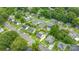 Charming neighborhood aerial shot with tree-lined streets and well-maintained homes and front yards at 1113 W 4Th Ave, Gastonia, NC 28052