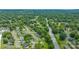 Lush green aerial view of a residential neighborhood with a main road dividing the area at 1113 W 4Th Ave, Gastonia, NC 28052