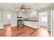 Functional kitchen with ample storage, modern appliances, and hardwood floors provides a practical cooking space at 1113 W 4Th Ave, Gastonia, NC 28052