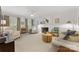 Bright living room featuring a fireplace, neutral walls and decor, and plenty of natural light at 1119 Holleybank Dr, Matthews, NC 28105