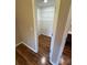 Walk-in closet with wire shelving and wood floors at 112 Gilliatt St # 1, Shelby, NC 28150