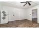 Kitchen space featuring new flooring, white walls, and a white refrigerator at 1224 Hollywood Ter, Albemarle, NC 28001