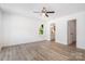 Bright and airy bedroom with ensuite bathroom access and contemporary vinyl flooring at 157 Fraley Rd, Gastonia, NC 28052