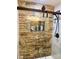 Elegant bathroom with a glass-enclosed shower, stone tiling and stylish fixtures at 169 Smith Clemmer Rd, Mount Holly, NC 28120