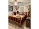 Bedroom with wood trim and rustic decor at 169 Smith Clemmer Rd, Mount Holly, NC 28120