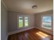 Bedroom with hardwood floors and bright, double windows at 1704 16Th Ne St, Hickory, NC 28601