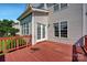 Exterior shot of a home's deck with french doors at 2117 Copperplate Rd, Charlotte, NC 28262