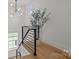 Hallway with modern lighting and stylish railings leading to upper level at 3937 Plainview Rd, Charlotte, NC 28208