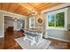 Dining room showcasing an overhead chandelier and a view to the living room at 602 Unity St, Fort Mill, SC 29715