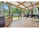 Spacious covered deck perfect for outdoor entertaining and relaxing with a patio heater at 602 Unity St, Fort Mill, SC 29715