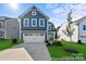 Charming two-story home featuring a two-car garage, manicured lawn and a classic facade with vertical siding at 626 Wabash Ave # 6, Charlotte, NC 28208