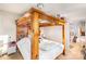 Bedroom features a wood canopy bed frame, a small closet, and access to an attached bathroom at 746 Joe Lentz Rd, Salisbury, NC 28146