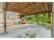 Large carport overlooking the spacious backyard and greenery at 746 Joe Lentz Rd, Salisbury, NC 28146