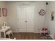 Cozy bedroom featuring charming decor and ample storage behind double doors at 811 Constantine Rd, Richburg, SC 29729