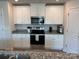 Kitchen with white cabinets, stainless steel appliances, and granite countertops at 811 Constantine Rd, Richburg, SC 29729