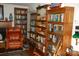Cozy living room with hardwood floors, a fireplace, and built-in bookshelves for display at 1325 Lee Lynn Dr # 7 Part Of 6, Albemarle, NC 28001