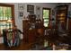 This home office features hardwood floors, a traditional desk, and natural light at 1325 Lee Lynn Dr # 7 Part Of 6, Albemarle, NC 28001
