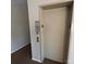 A modern elevator with call button and safety signage at 1410 4Th Street Nw Dr # 303, Hickory, NC 28601