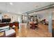 Spacious basement with laminate wood flooring, ideal for versatile use with office space at 14411 Eastfield Rd, Huntersville, NC 28078