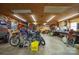 Organized workshop with tools and motorcycles, offering ample space for projects and hobbies at 14411 Eastfield Rd, Huntersville, NC 28078