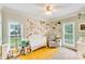 Cozy Bedroom with world map wall art and ample natural light at 225 Northchase Dr, Concord, NC 28027
