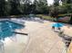 Inviting community pool with ample seating, tables, and shaded areas for relaxation at 3022 Trace Meadow Ct, York, SC 29745