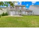 Well-maintained backyard with a spacious lawn and patio area, ideal for outdoor gatherings and leisure at 586 Brookhaven Dr, Fort Mill, SC 29708