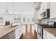 Spacious kitchen featuring granite countertops, stainless steel appliances, and an open layout at 586 Brookhaven Dr, Fort Mill, SC 29708