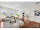 Cozy living room showcasing stylish furnishings and decor with french doors at 586 Brookhaven Dr, Fort Mill, SC 29708