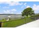 Beautiful lake view from the patio featuring a dock with a gazebo at 5985 Natoma Rd, Clover, SC 29710