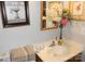 This is a bright and clean bathroom with towels and decorations that are neat and tidy at 6148 Meadow Rose Ln, Charlotte, NC 28215