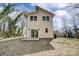 Backyard view of modern home highlighting the sliding glass doors and flat backyard at 709 Catawba St, Lincolnton, NC 28092