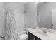 Bathroom with shower-tub, toilet, and vanity at 9704 Grier Springs Ln, Charlotte, NC 28213