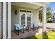 Inviting covered porch with comfortable seating, perfect for enjoying the outdoors at 9704 Grier Springs Ln, Charlotte, NC 28213