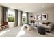 Bright living room with large windows, neutral tones, and stylish furnishings at 2198 Millennium Dr # 90, Lancaster, SC 29720