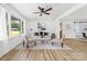 Bright living room boasts hardwood floors, recessed lighting, and neutral paint at 2610 Fairgreen Dr, Gastonia, NC 28056