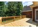 Wood deck for relaxing and entertaining with an inviting view at 2909 Arbor Knl, Concord, NC 28025