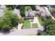Aerial view shows the house on its lot, and the neighborhood around it, offering a glimpse of the property's setting at 318 N Laurel N St, Lincolnton, NC 28092