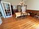 Elegant dining room with hardwood floors, natural light and view into other rooms at 318 N Laurel N St, Lincolnton, NC 28092