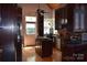 Modern kitchen featuring stainless steel appliances, dark wood cabinets and center island at 318 N Laurel N St, Lincolnton, NC 28092