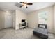 Bedroom or office with chaise lounge, desk, and ceiling fan at 4732 Gibbons Link Rd, Charlotte, NC 28269