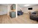 Spacious living room connected to the kitchen, ideal for entertaining and Gathering gatherings at 4732 Gibbons Link Rd, Charlotte, NC 28269